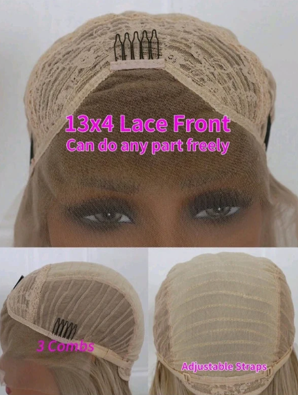 Blonde Lace Front Wig - Human Blend