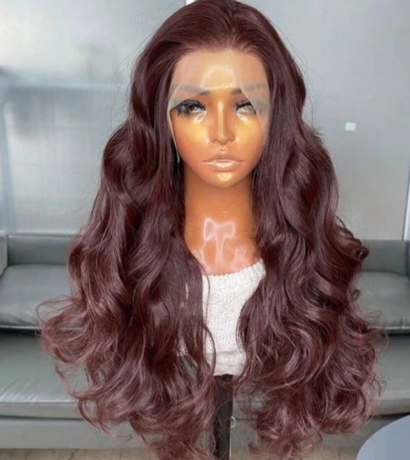 Long Body Wave Glueless Human Blend Wig