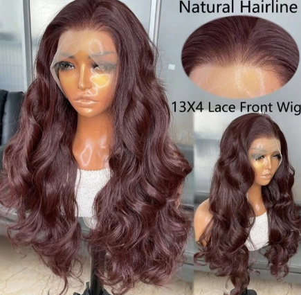 Long Body Wave Glueless Human Blend Wig