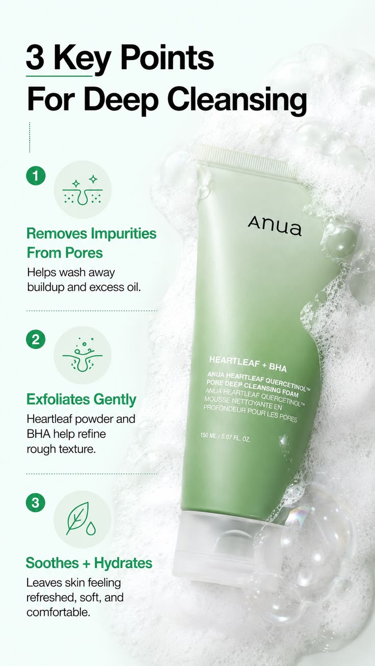 Anua Heartleaf 2pcs Facial Cleanser